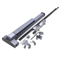 Iron Double Door Panic Exit Device with 650mm Push Bar and Silver Painted Finish